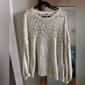 Free People Crochet Sweater